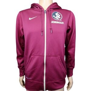 FSU Florida State University Seminoles Sweatshirt Size‎ M Zip Hoodie Hoodie Nike